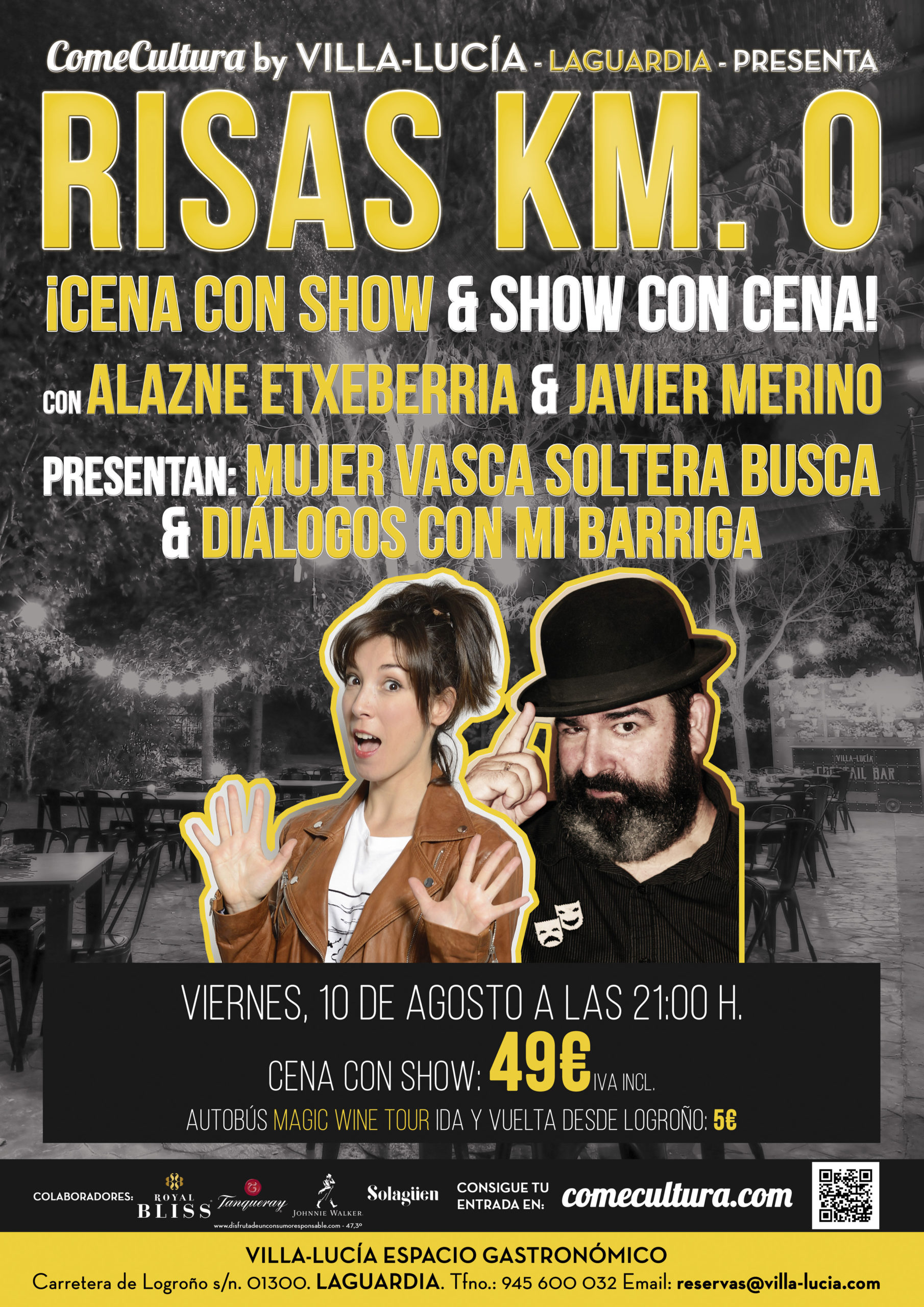Risas Km. 0 con Alazne Etxeberria & Javier Merino by Villa-Lucía – 10 Agosto